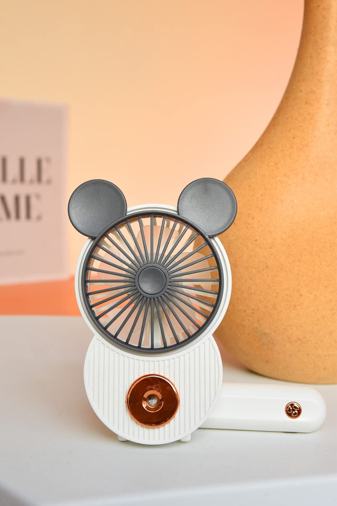 Amazon.com: LACOVIA Cute Mouse Misting Mini Fan, Handheld Portable